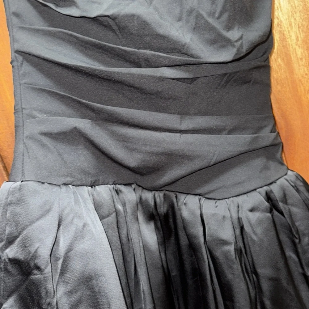 Oh Polly Ludmila Halterneck Lace-Up Bubble Hem Corset Micro Mini Dress in Black - Picture 6 of 12